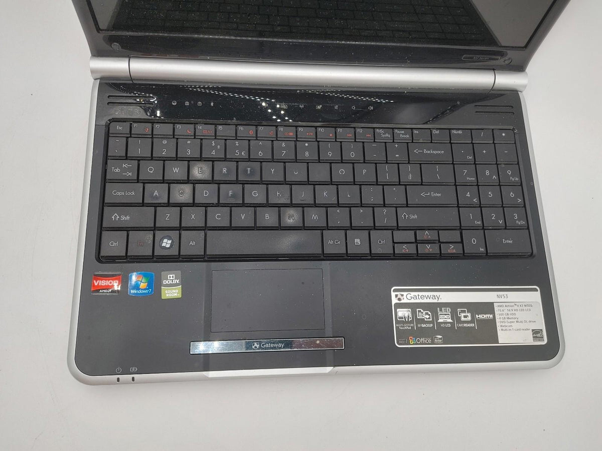 Good Condition Gateway NV53 AMD Athlon II X2 M300 15.6inch Laptop No HDD No RAM