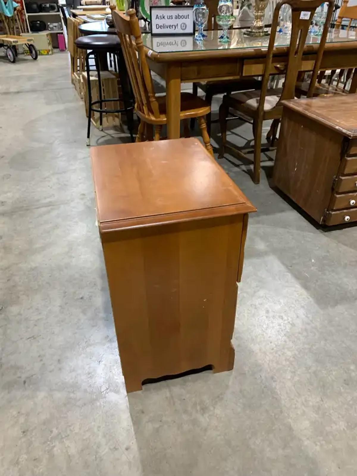 Wooden Night Table - 2 Drawers