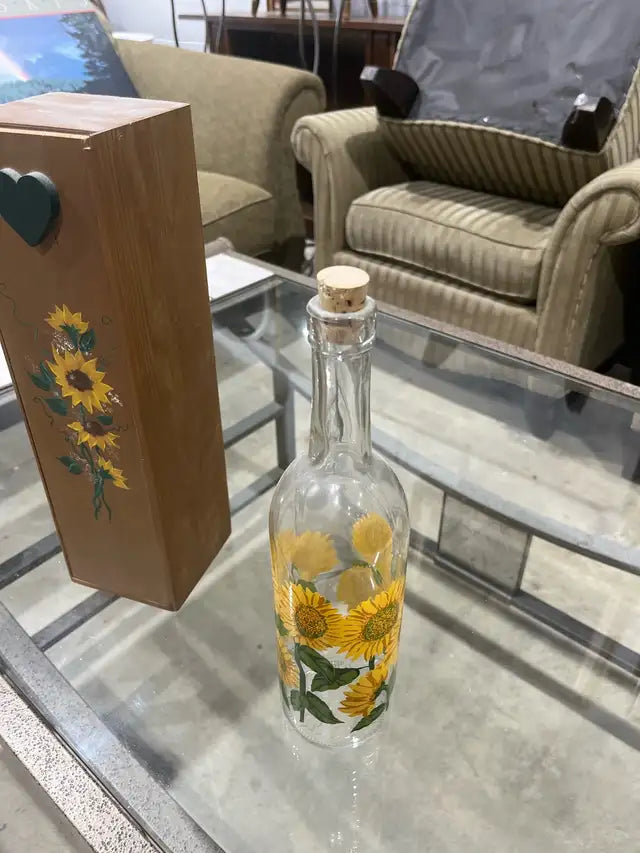 Sunflower Decor bottle