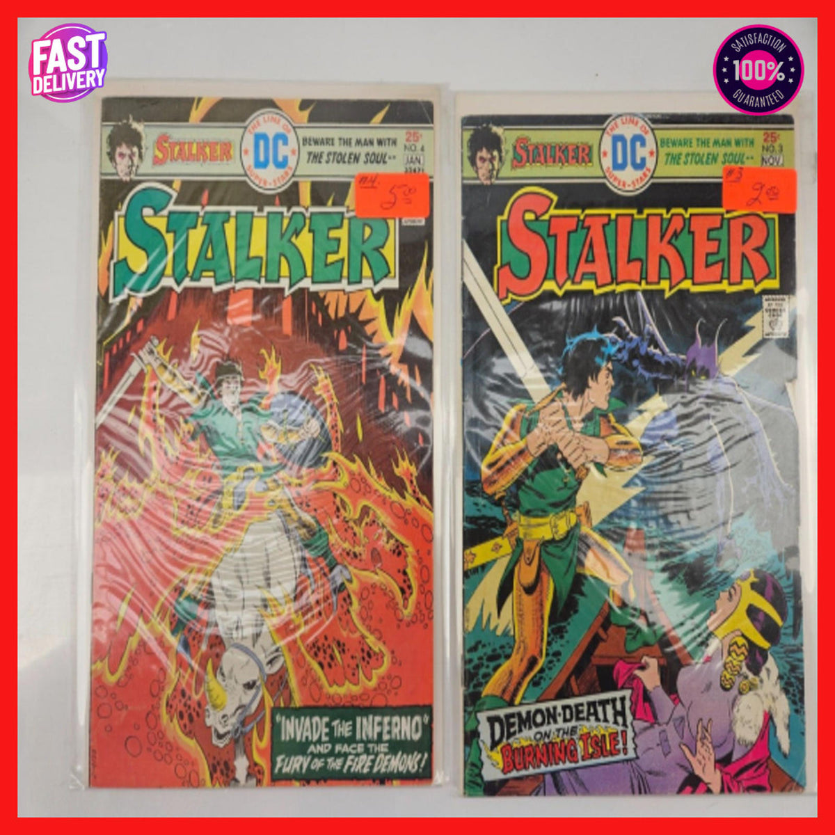 STALKER #3, 4 - DC Comics 1975