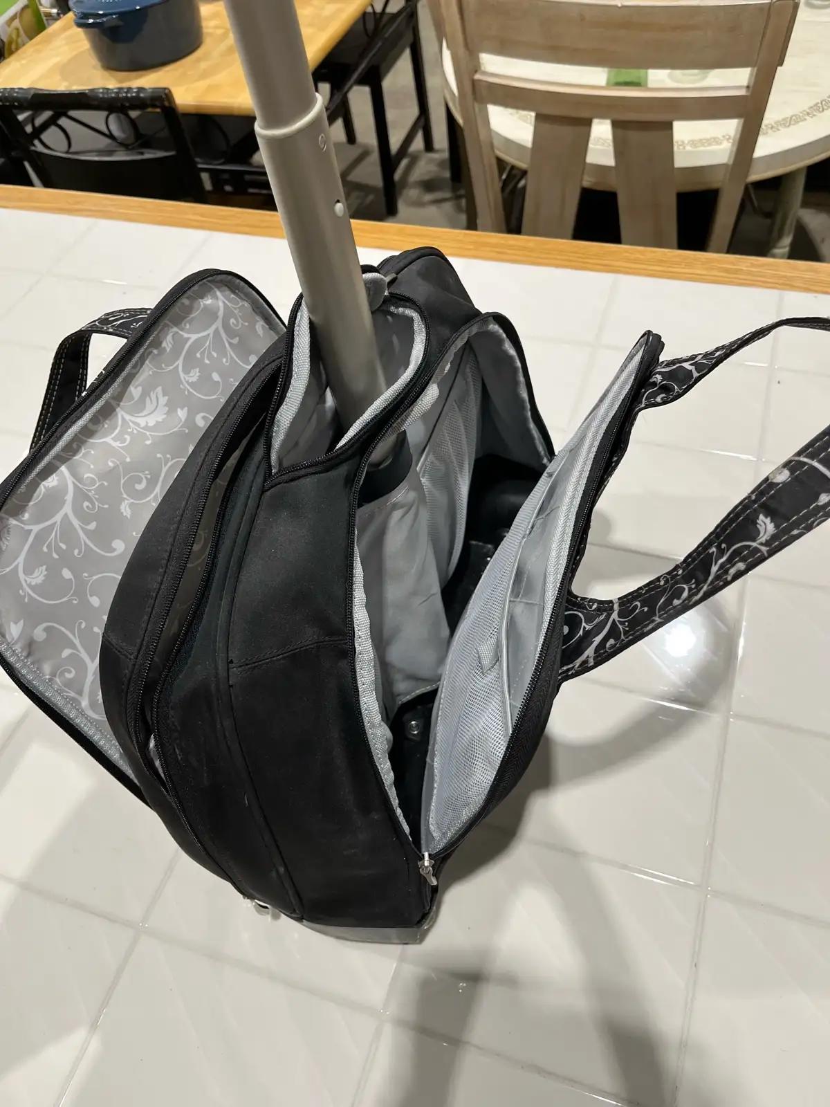 Floral Rolling Laptop Bag
