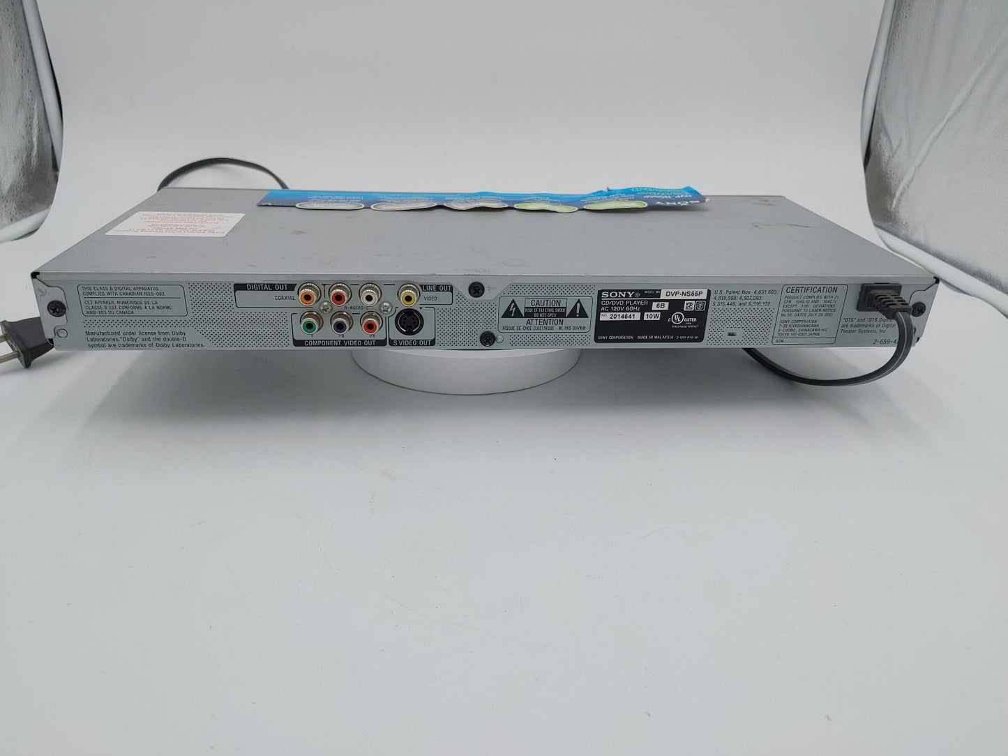 Good Condition Sony CD/DVD Player DVP-NS55P Silver Tested Working