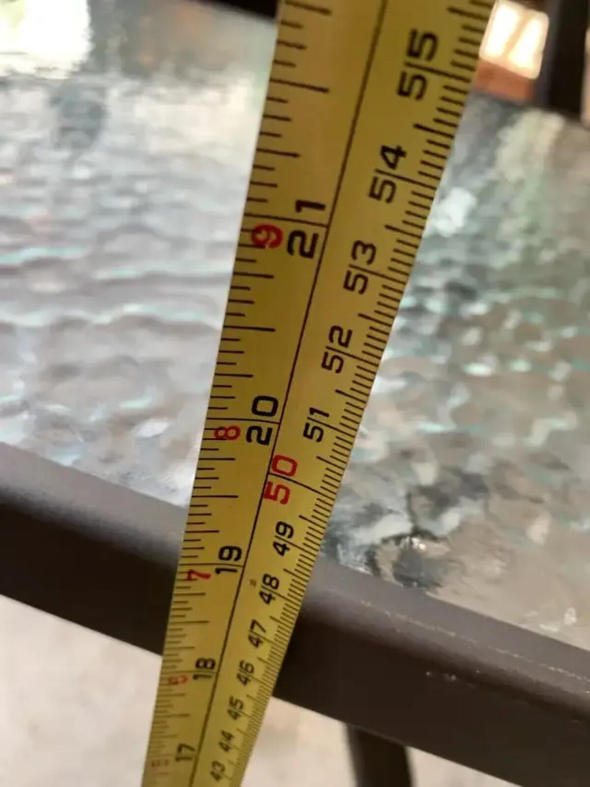 Outdoor Glass Side Table