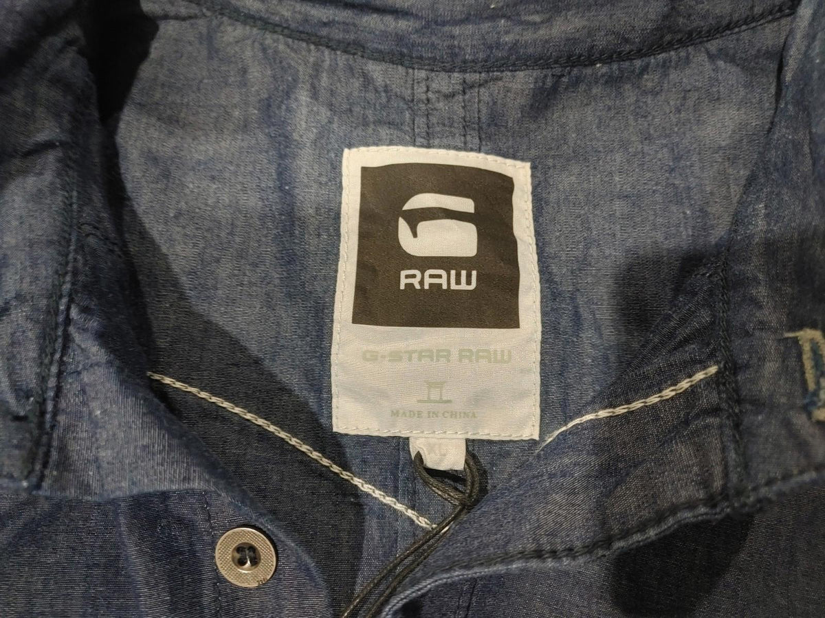 Brand New G-STAR RAW New Midnight Front Shirt L/S Medium Rinsed Size XL Denim
