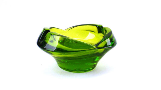 Collectible Vintage MCM Viking Glass Tulip Ashtray- Retro Smoking Modern Ashtray