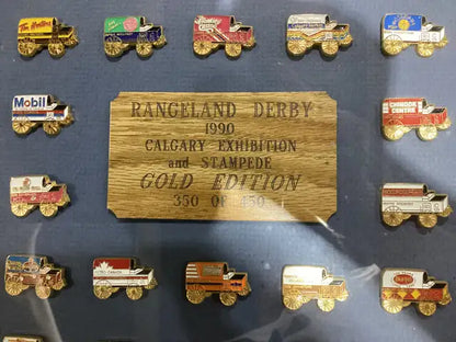 Rangeland Derby 1990 Calgary Stampede Gold Edition Pins