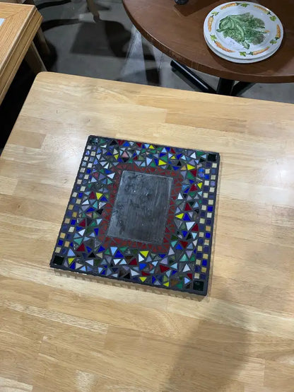 Vintage handmade Mosaic Mirror