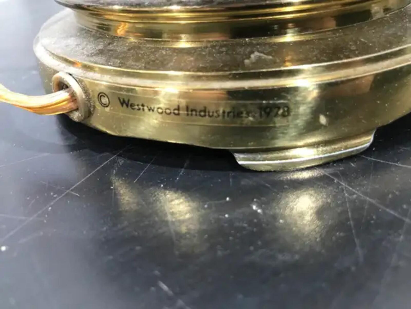 1978 Brass Lamp - Westwood Industries