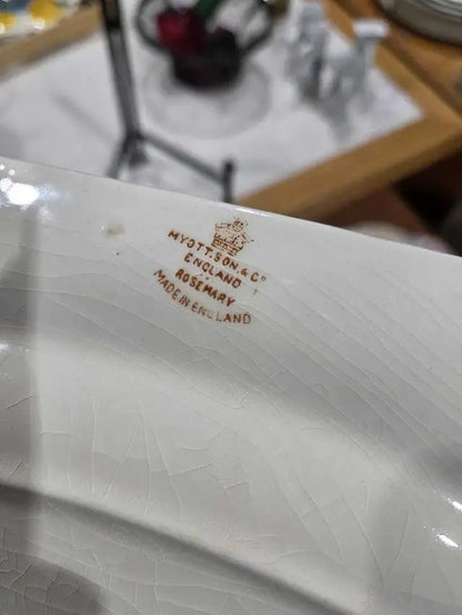 Antique Myott Son & Co Rosemary Platter