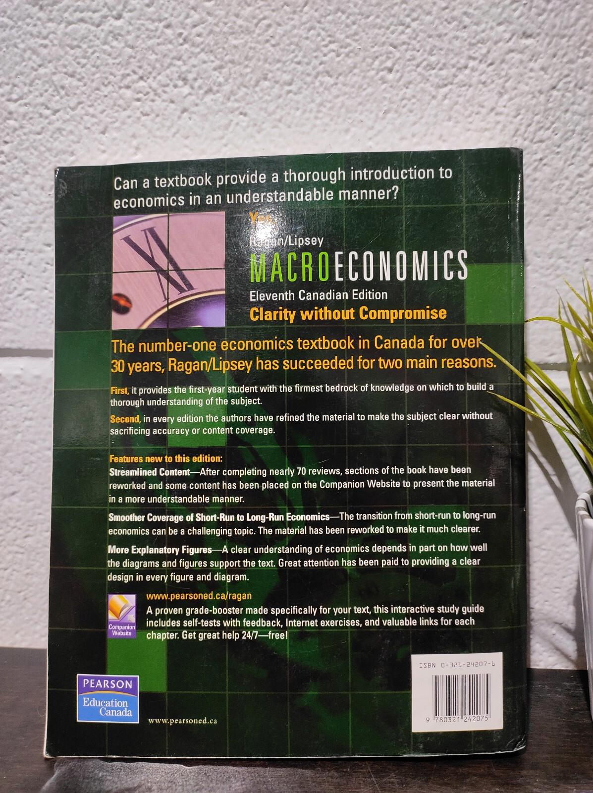 Macroeconomics: Richard Lipsey Christopher Ragan (11th Canadian Edition)