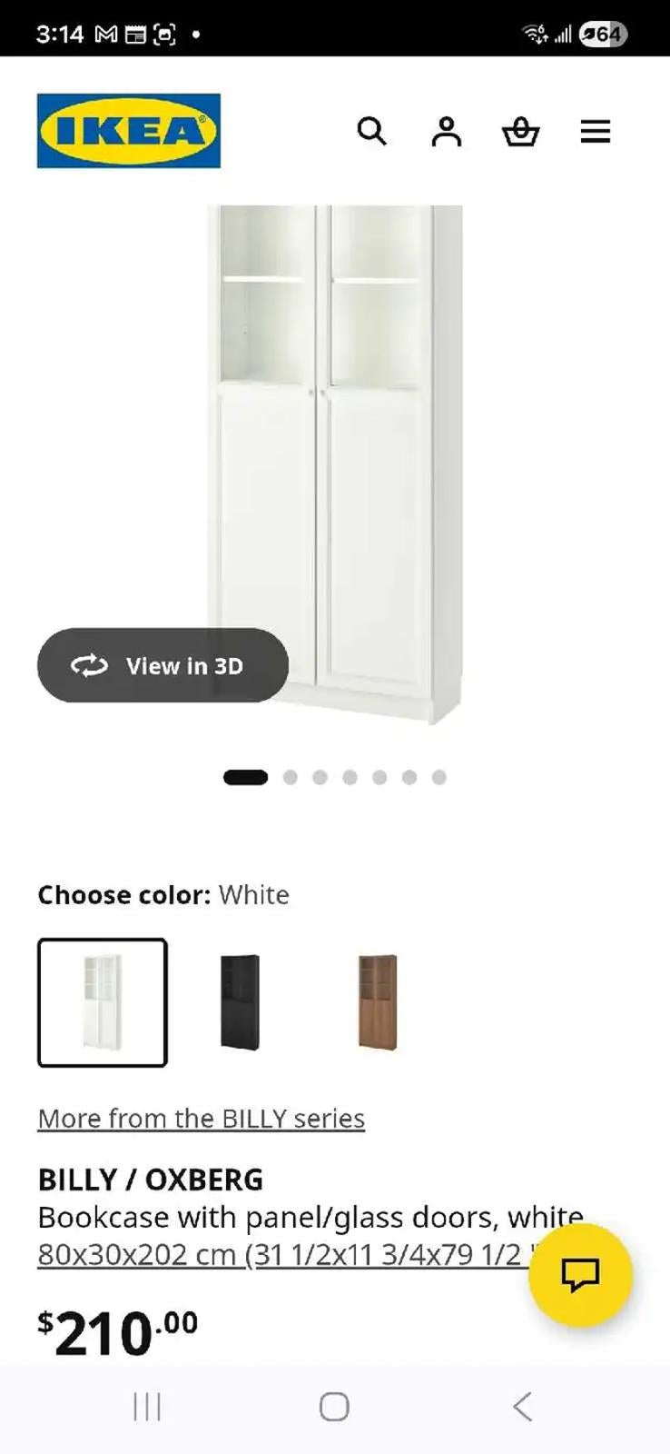 Ikea Billy/Oxberg Bookcase