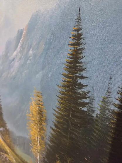 Original Mark Palaster - Mountain Oil Painting