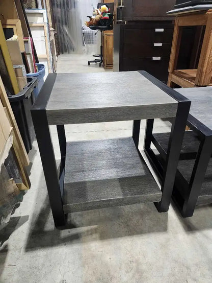 Modern Grey Coffee & End Table Set