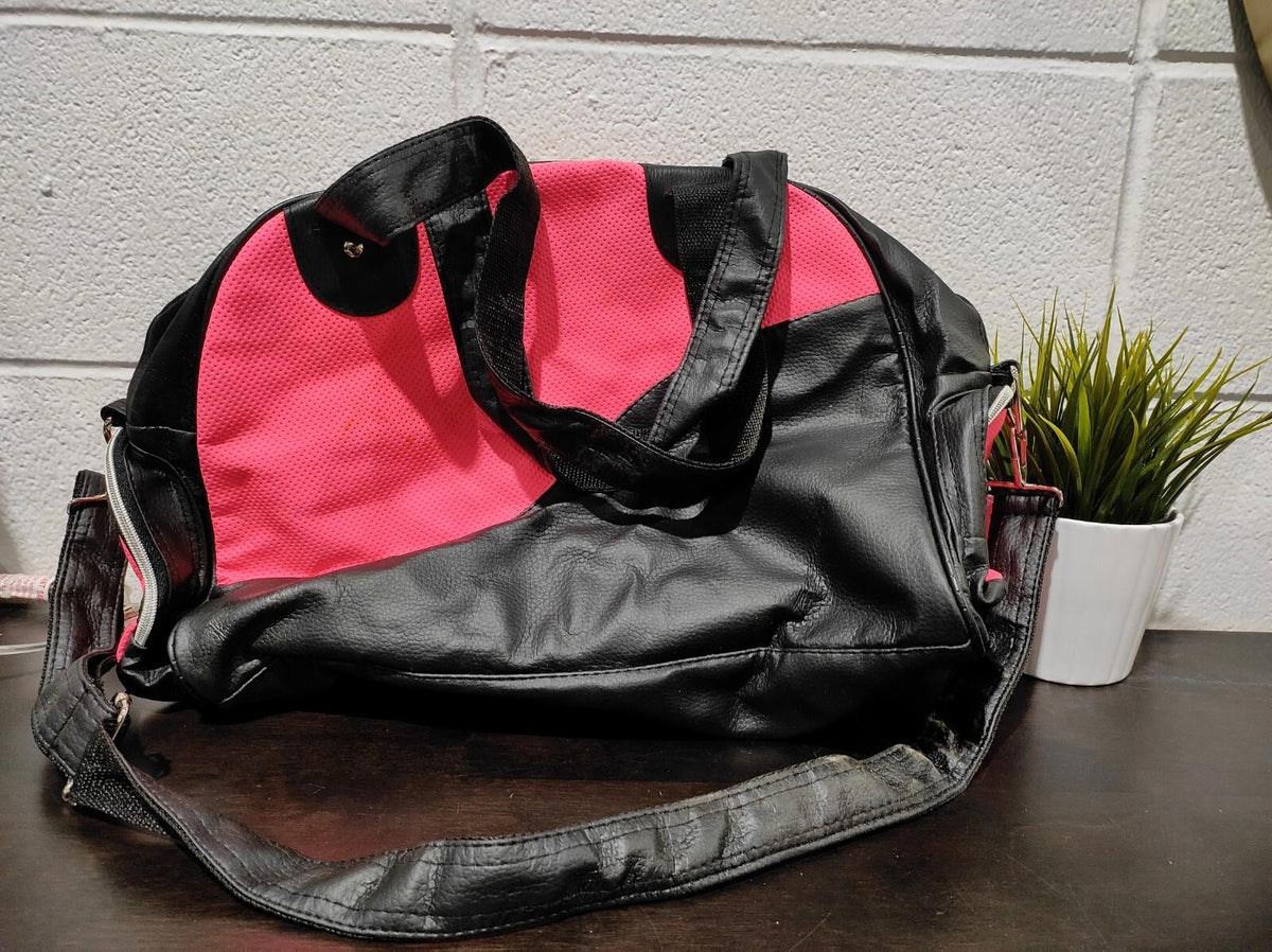 PUMA Duffle Travel Bag Pink & Black