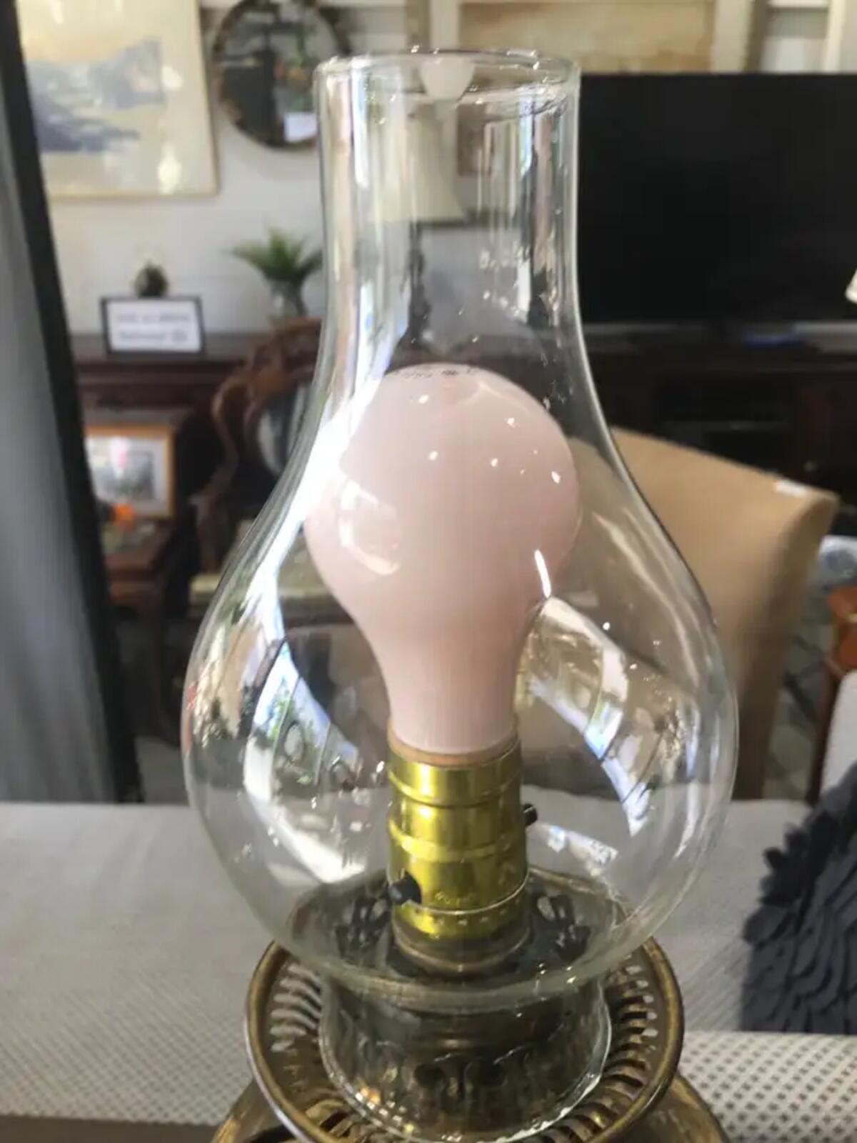 Retro Brass Electrical Oil Lamp