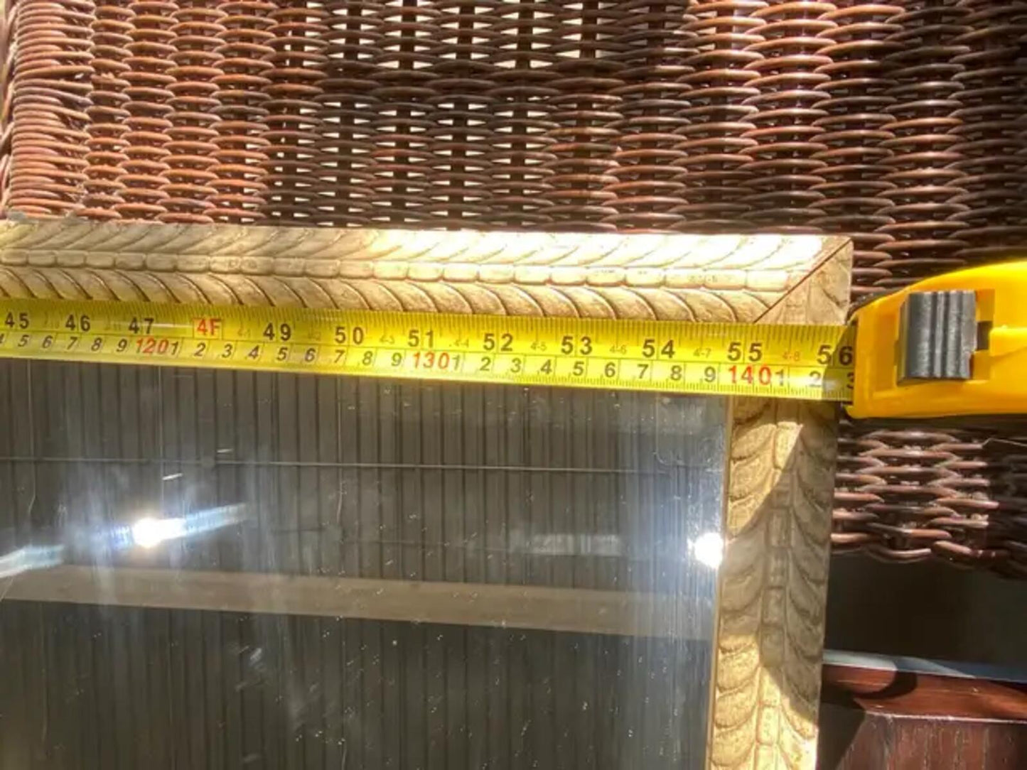 Full Length Rattan Mirror