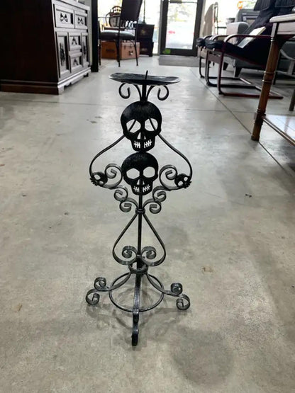 Skull Candle Holder