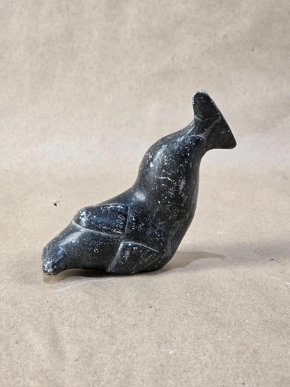 Vintage Inuit Art Eskimo hand carved Seal