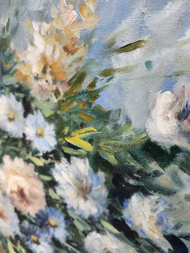 Original Framed Floral Painting - 40x34"