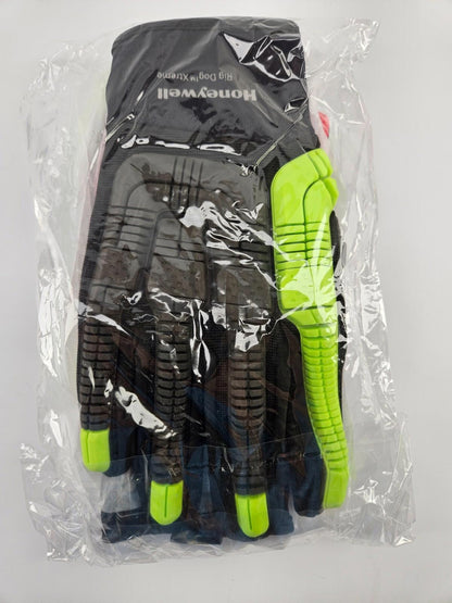 Honeywell Green Rig Dog Xtreme Gloves, ANSI A6, Slip-On, 9/L