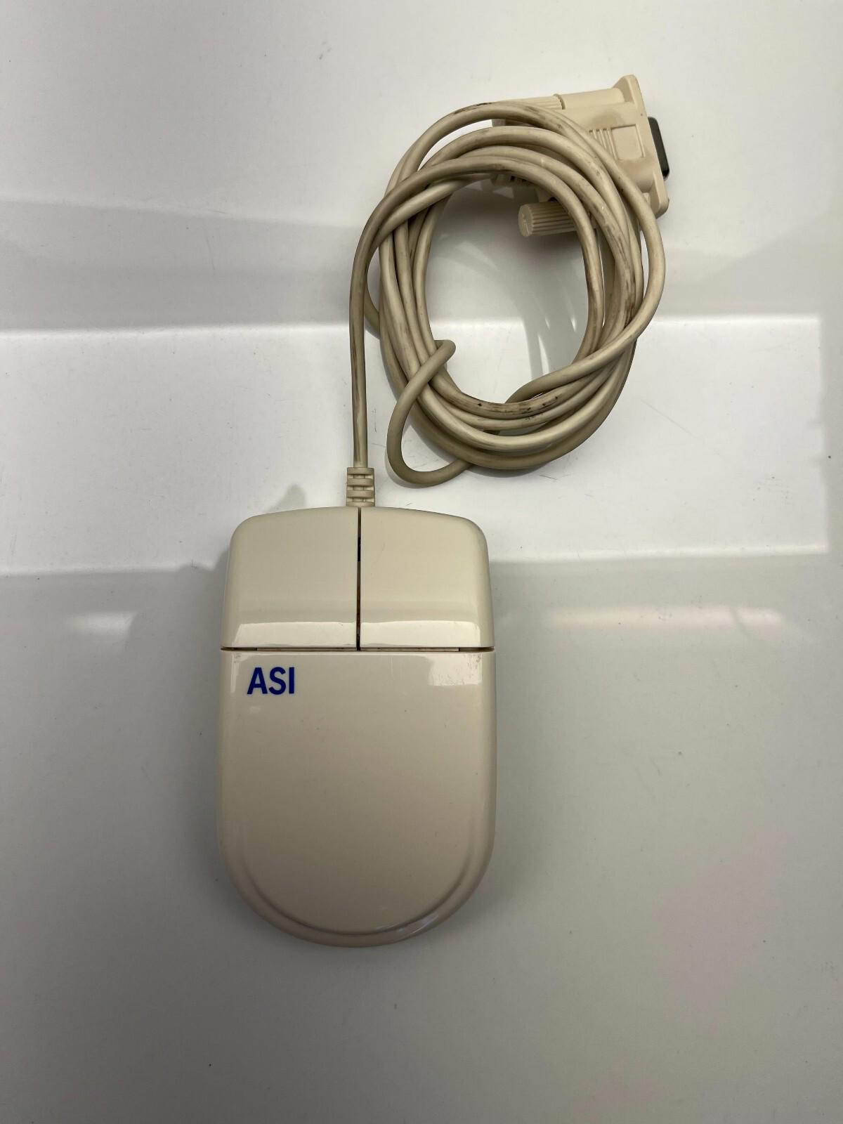 Souris à boule série ASI vintage à 2 boutons, modèle 141SM