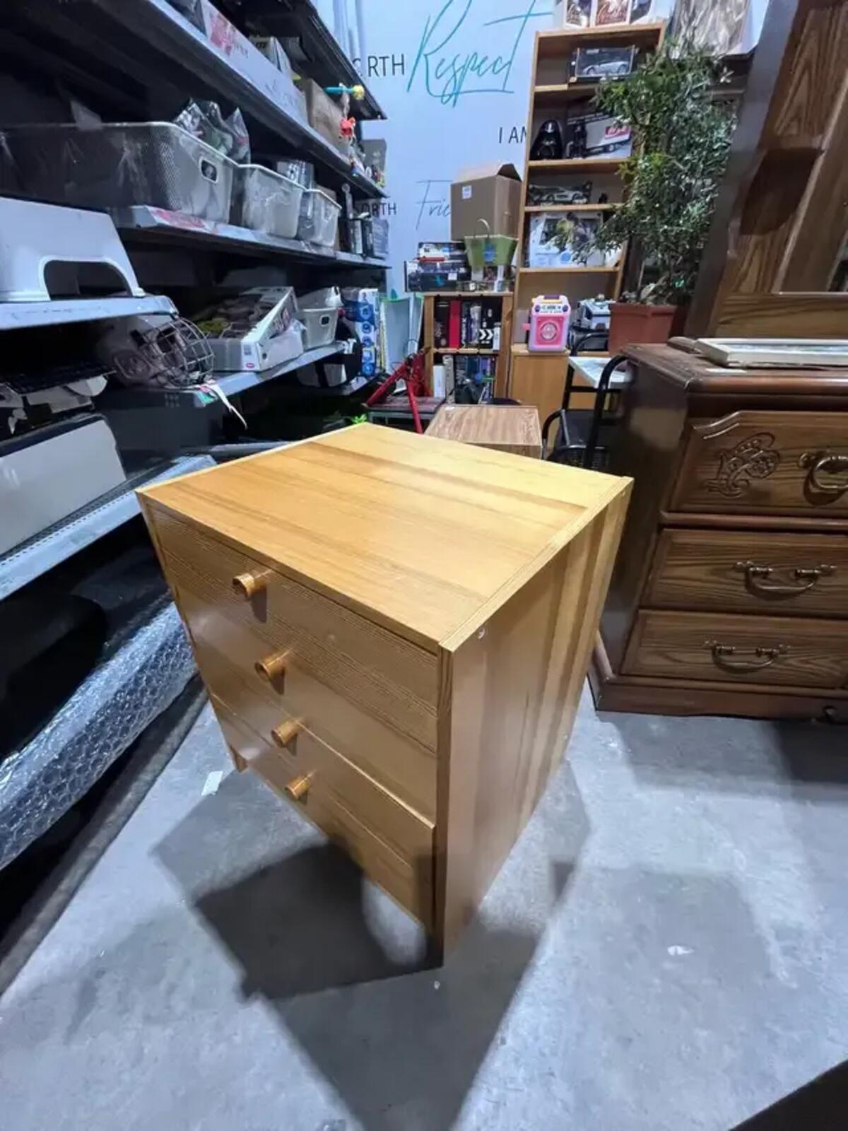 4 Drawer Wooden Dresser