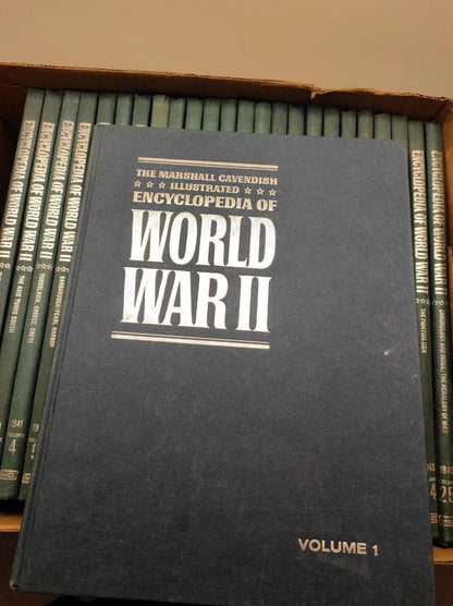 Illustrated Encyclopedia Of World War 2 - Marshall Cavendish - 25 Volumes