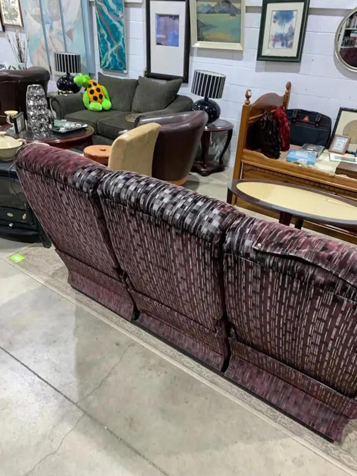 Canapé inclinable et fauteuil vintage de style Lazy-boy