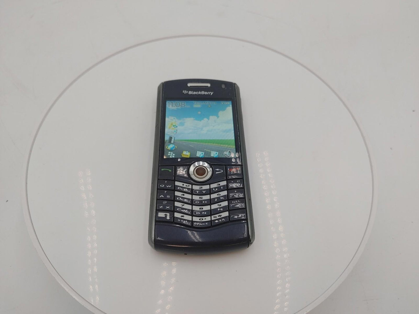 BlackBerry Pearl 8130 Blue Tested Working w/ PSU - Fair