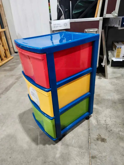 Kids 3-Drawer Storage Cart