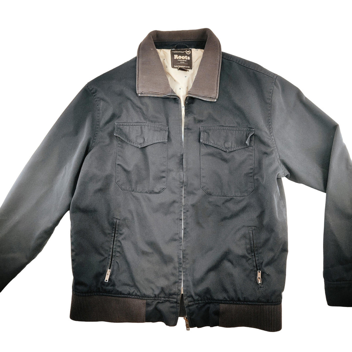 Veste bleue Roots, taille L