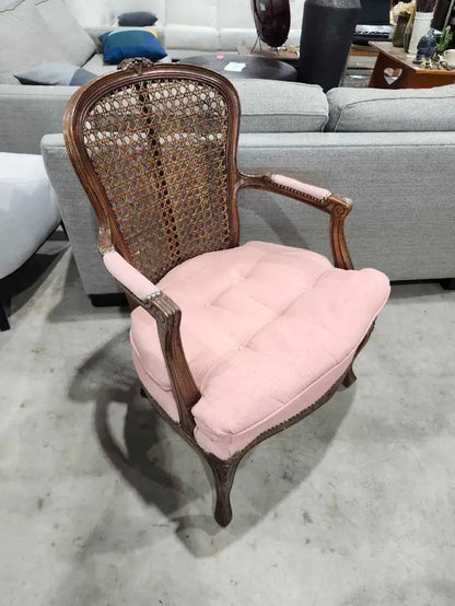 Vintage Cane Pink Chair