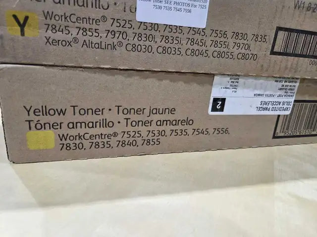 Xerox Yellow Toner Cartridge - 4 Available