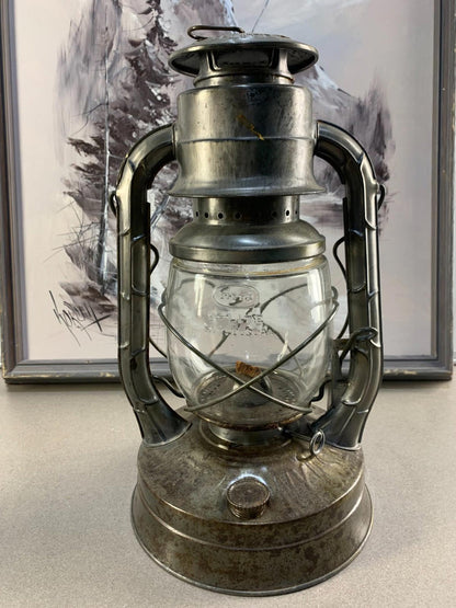 Antique Dietz D-lite No. 2 Lantern Lamp Railroad Train Vintage silver