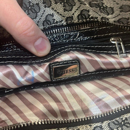 Vintage Y2K Guess Monogram Tote Bag