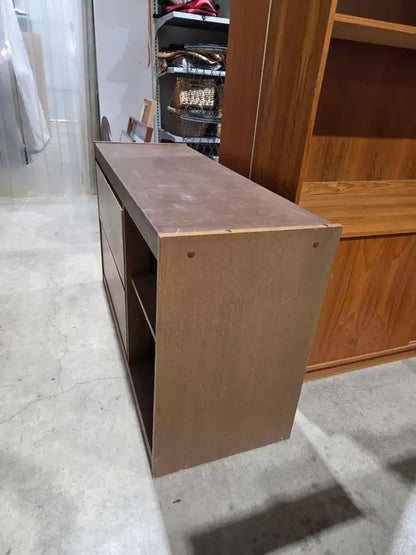 Wooden Filing Cabinet with Vinyl Top