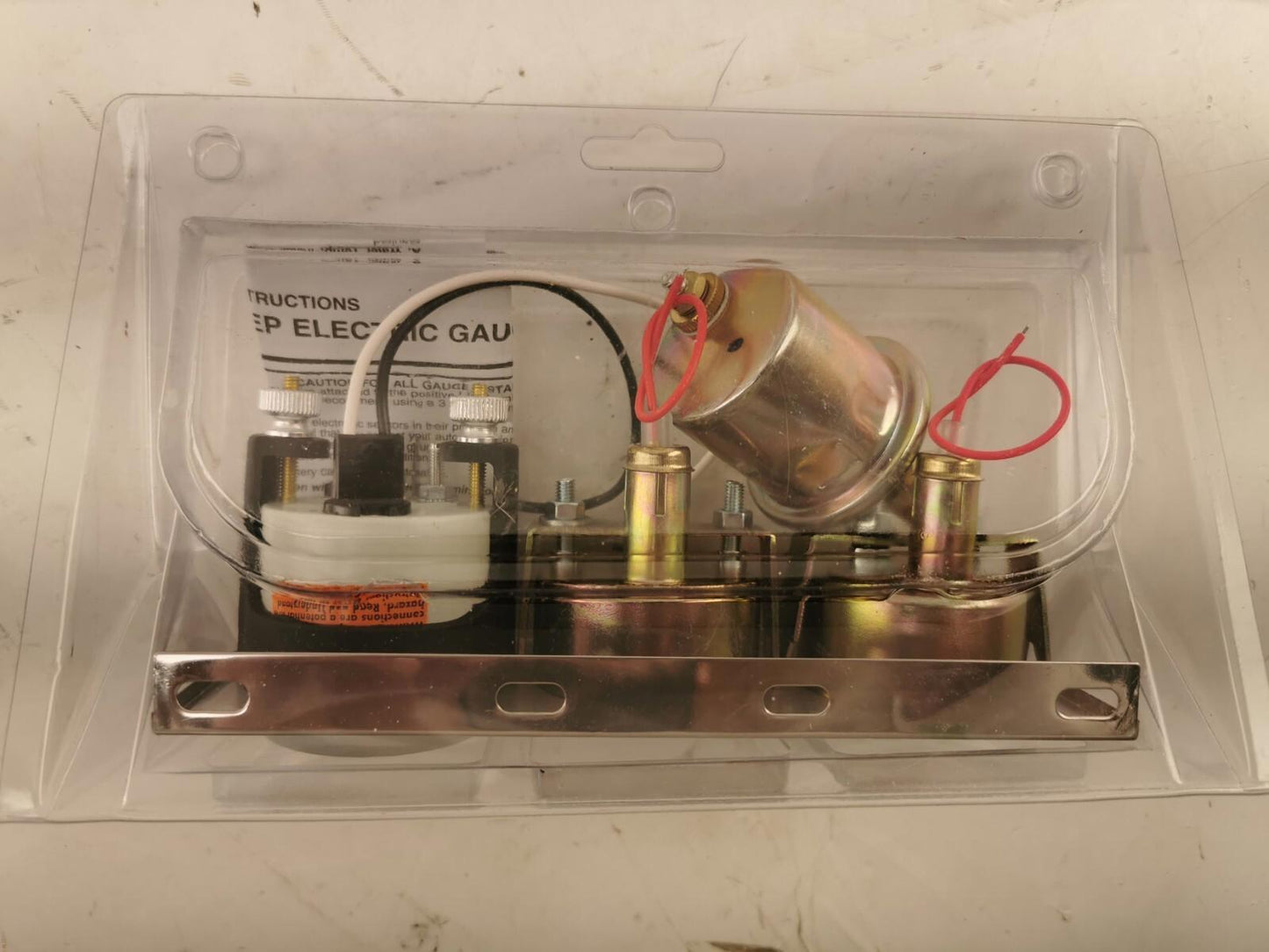 Chrome Triple Gauge Pod with 2 Oil pressure Gauges and Vacuum Gauge