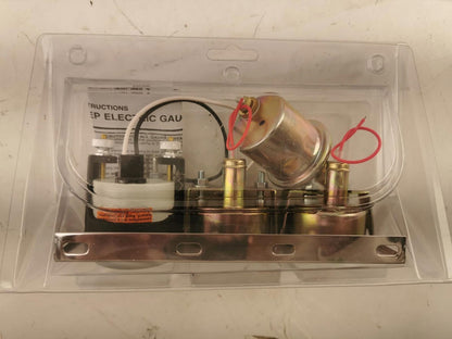 Chrome Triple Gauge Pod with 2 Oil pressure Gauges and Vacuum Gauge
