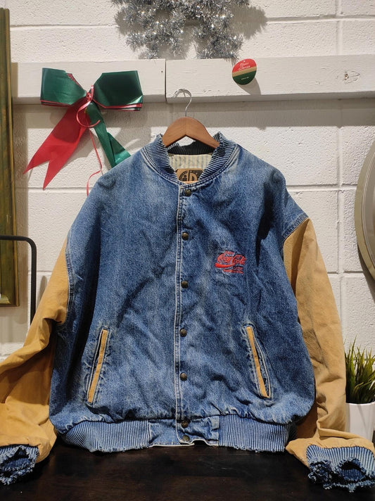 Vintage International Denim Coca-cola Men’s XL Varsity Jacket