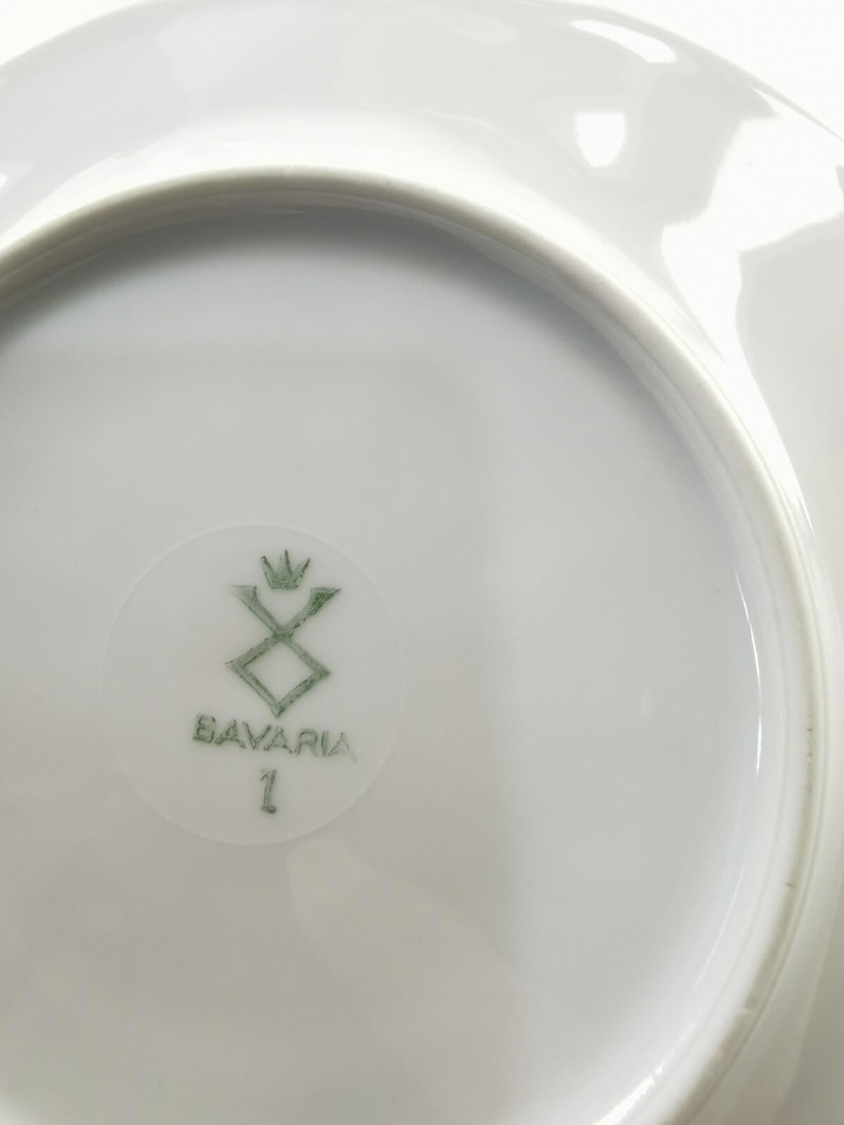 Bavaria Germany Plates & Creamer.