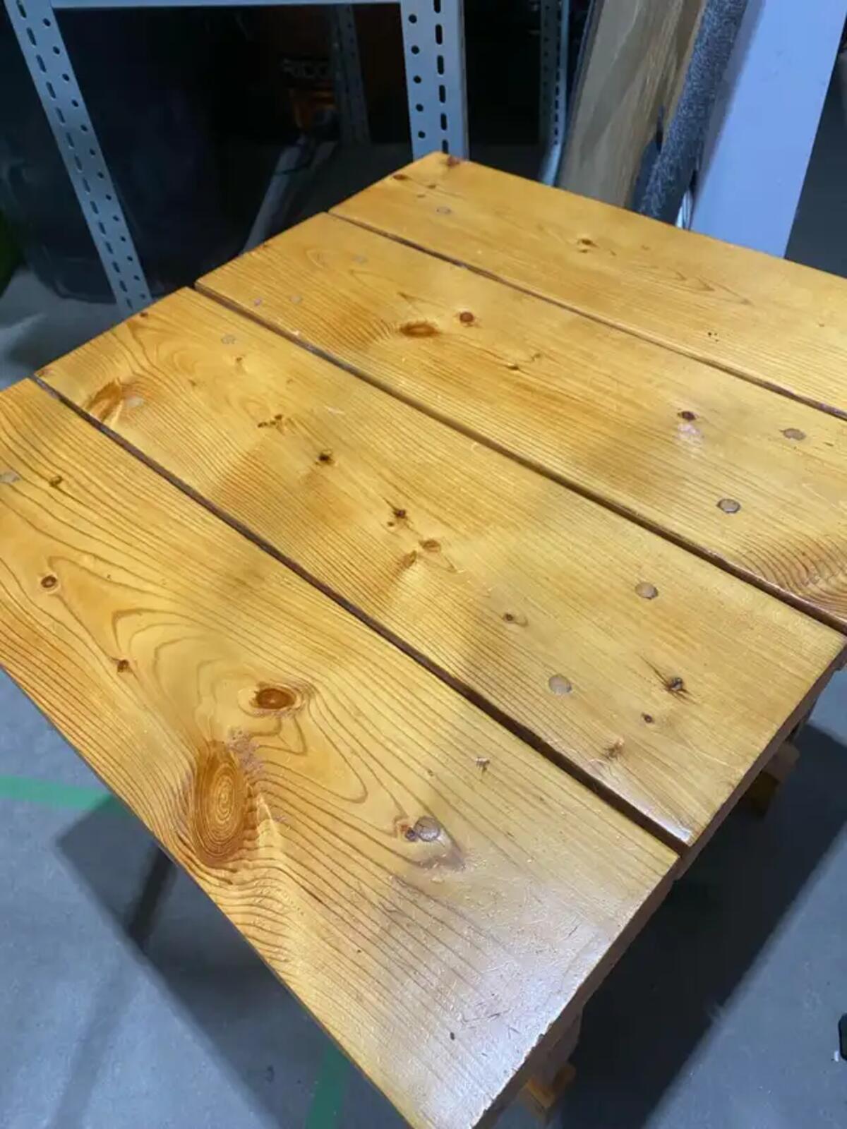 Wooden Criss-Cross Side Table