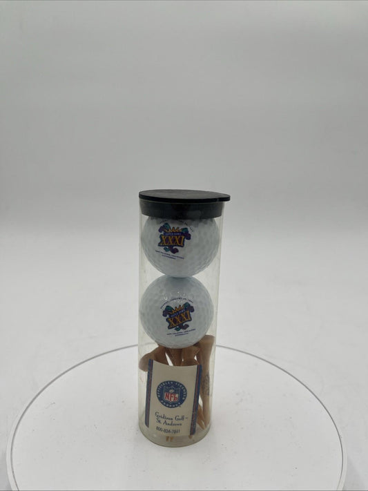 Vintage Super Bowl 1997 Logo Golf Ball Set by Gridiron Golf — St. Andrews