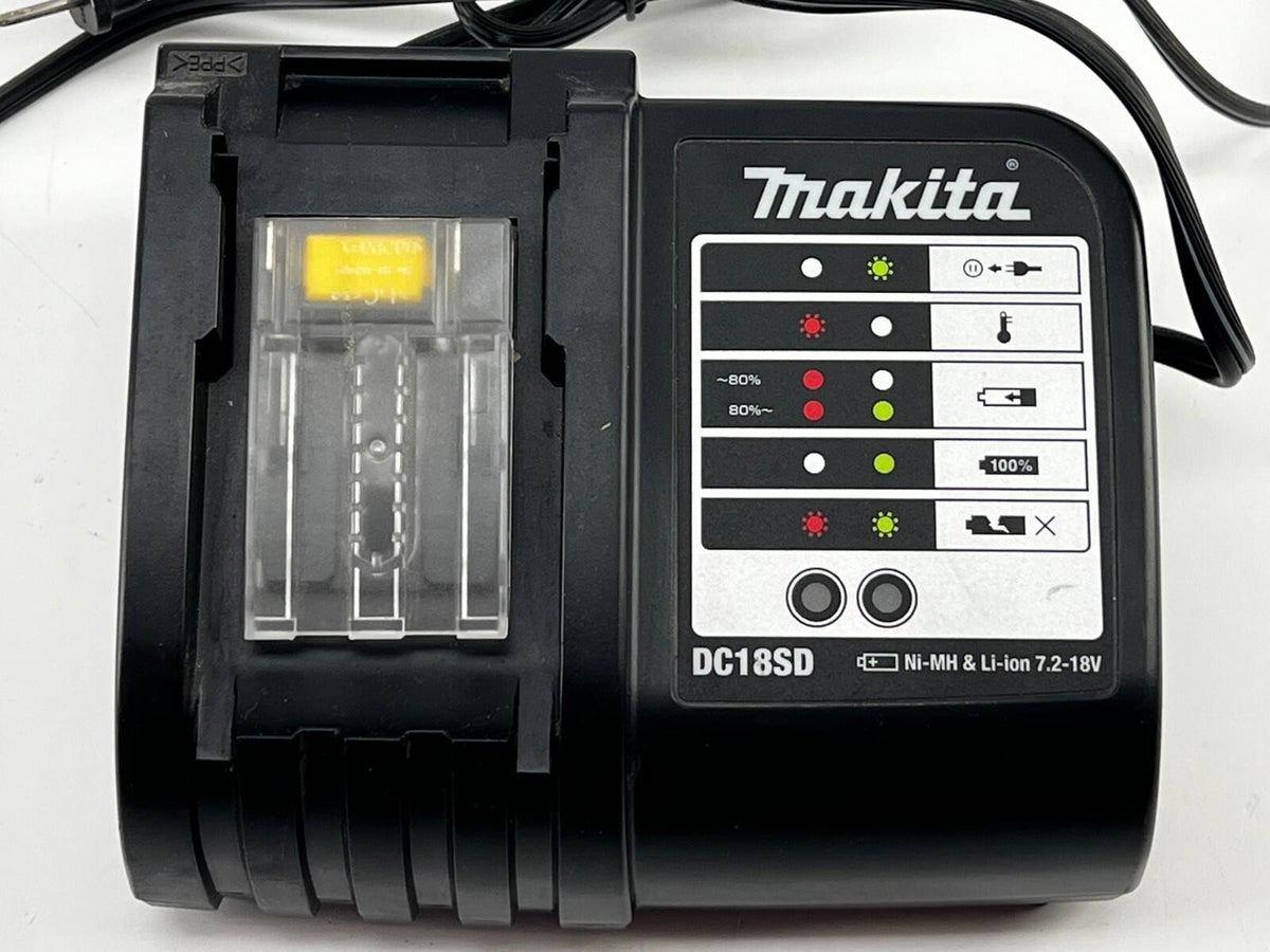 Chargeur de batterie Makita DC18SD 18 V Li-ion et Ni-MH