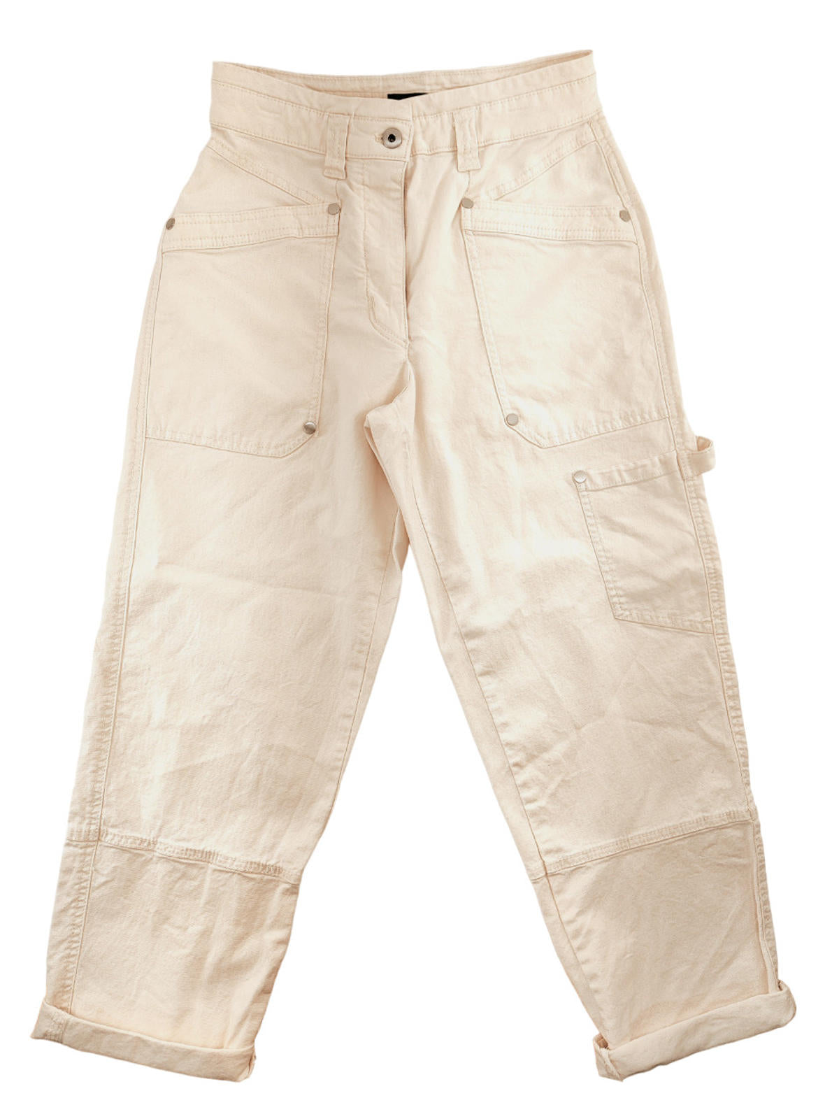 Maeve by Anthropologie White Carpenter's Pants Women's Size 27