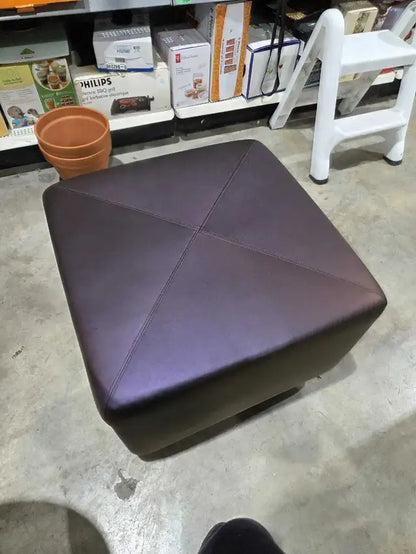 Cube Vinyl Ottoman