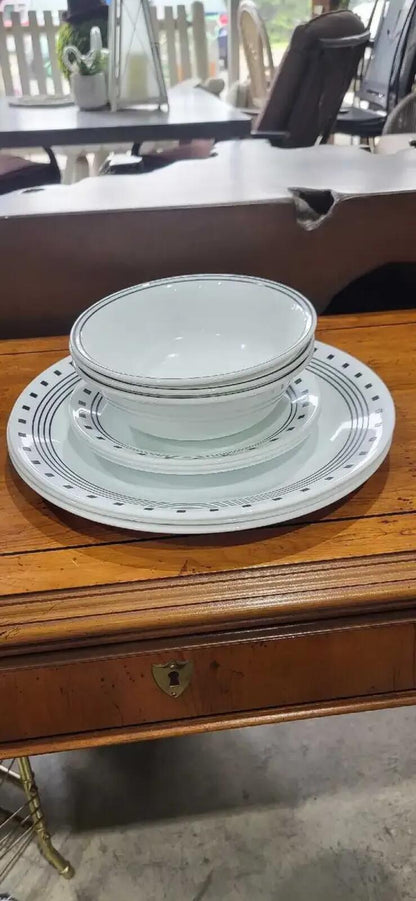 Corelle Vitrelle Dishware 'City Block' - Set of 9
