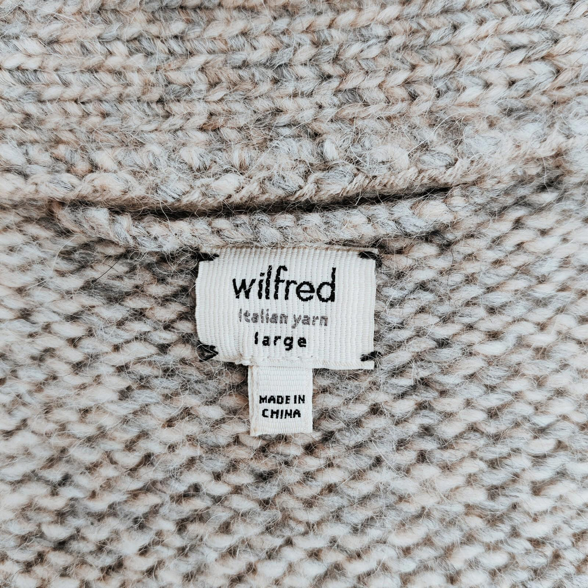 Cardigan Wilfred en laine italienne pour femme, taille L