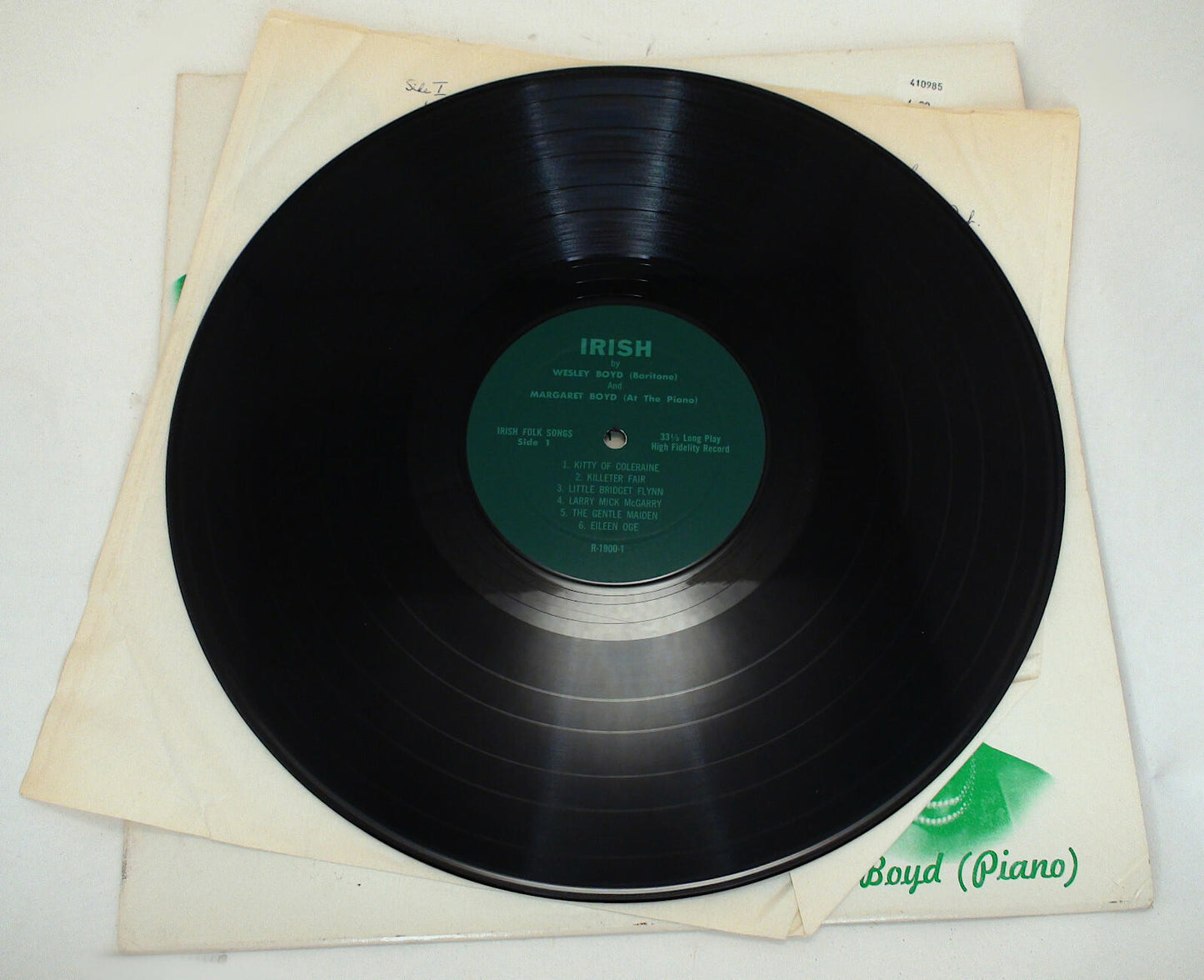 Good Condition Wesley Margaret Boyd Song of Ireland Signed Vinyl Album Record LP