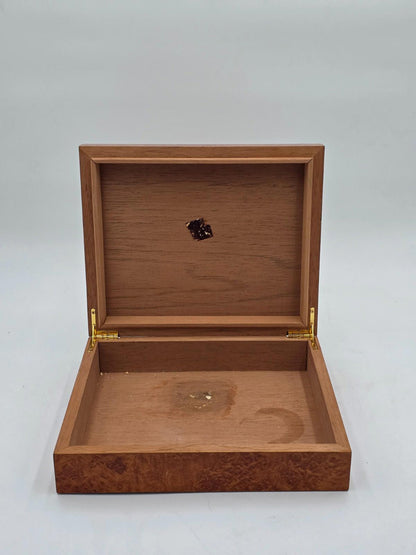 Quality Importers Trading Co Humidor Supreme Brown Wood Cigar Storage Box