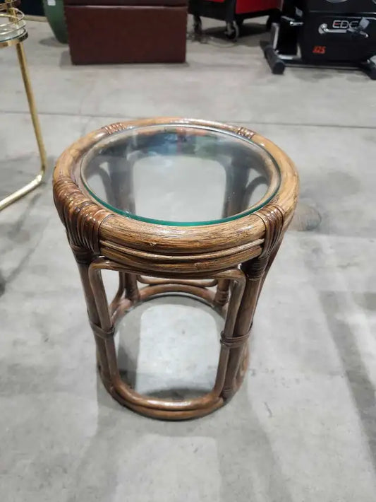 Rattan Side Table
